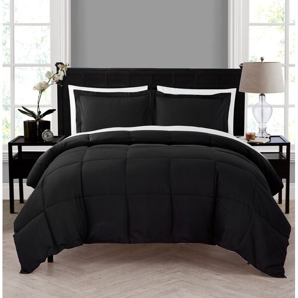 Microfiber Reversible Modern & Contemporary Comforter Set