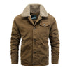Men's Cotton-padded Jacket Corduroy Plush Collar Casual Top