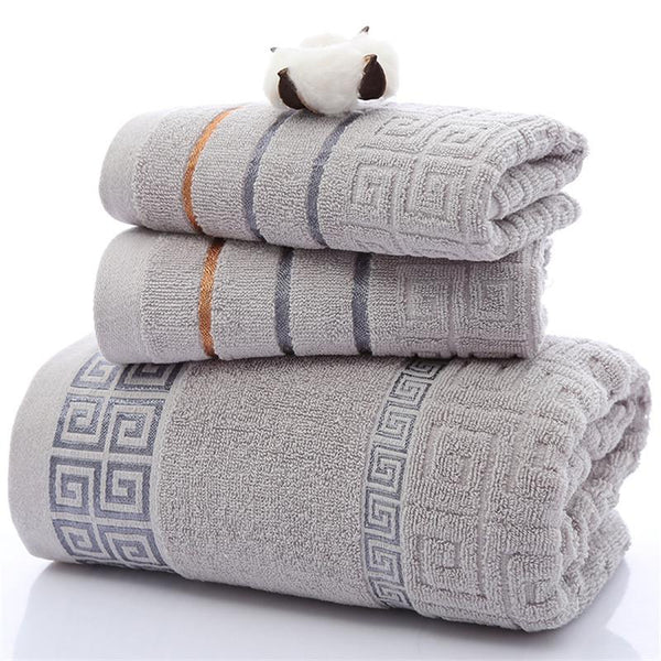 Three Sets of Great Wall -  Cotton Towels Towels