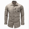Suit Collar Zipper Cotton Shirt