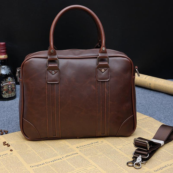 Men's Leather Messenger Bag