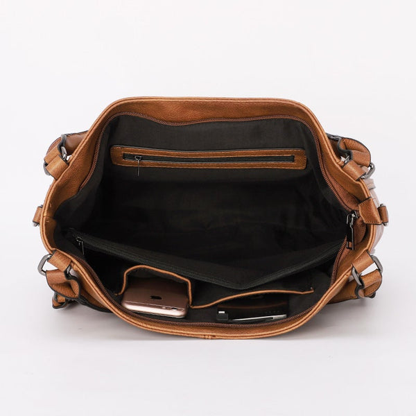 Leather Fashionable Large-Capacity Handbag