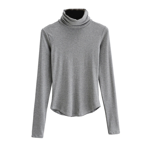 Threaded Turtleneck Bottoming Sweater