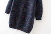 Ladies Mid Length Knit Turtleneck Pullover Dress
