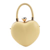 Chain Slung Heart-Shaped Handbag