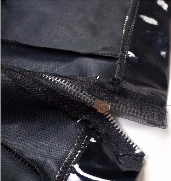 Patent leather men's tights, blue wild zipper shorts