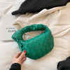 Woven Cloud Croissant Knotted Hand Bag