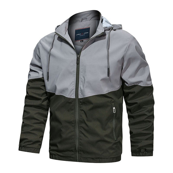 Hooded Stand Collar Casual Jacket