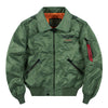 Men's Casual Solid Color Flight Suit Jacket