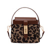 Houndstooth Leopard Checkerboard Handbag