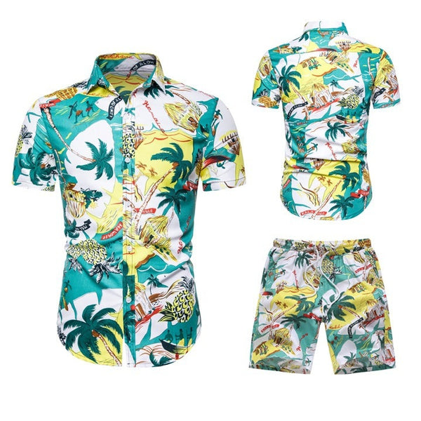 Couple Casual Hawaii Beach Suit