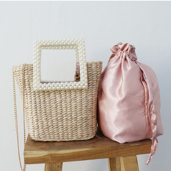 Homemade Heavy Woven Span Handbag