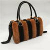 Mink Fur Leather Handbags
