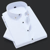 Men's Short-sleeved White Shirt Overalls