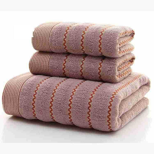 Luxury 2pcs Face Towel Set 100% Cotton  600g