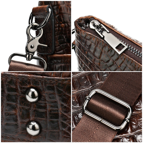 Westal Men Briefcase Genuine Leather