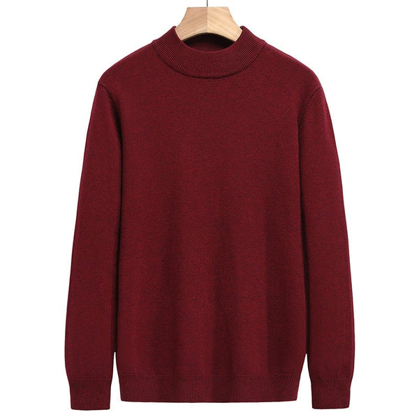 Straight Type Casual Knitted Bottoming Shirt