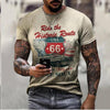 Loose Clothes Retro Fashion 66 Letters Printed T-shirt