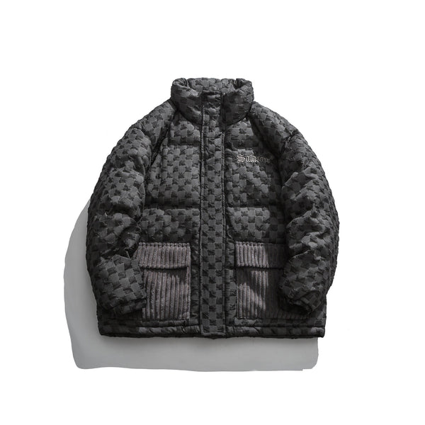 Casual Checkerboard Cotton Jacket