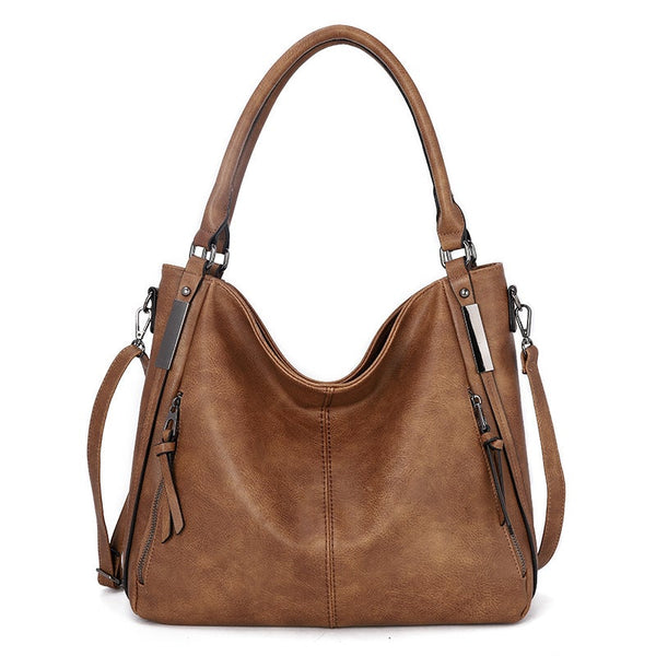 Leather Fashionable Large-Capacity Handbag