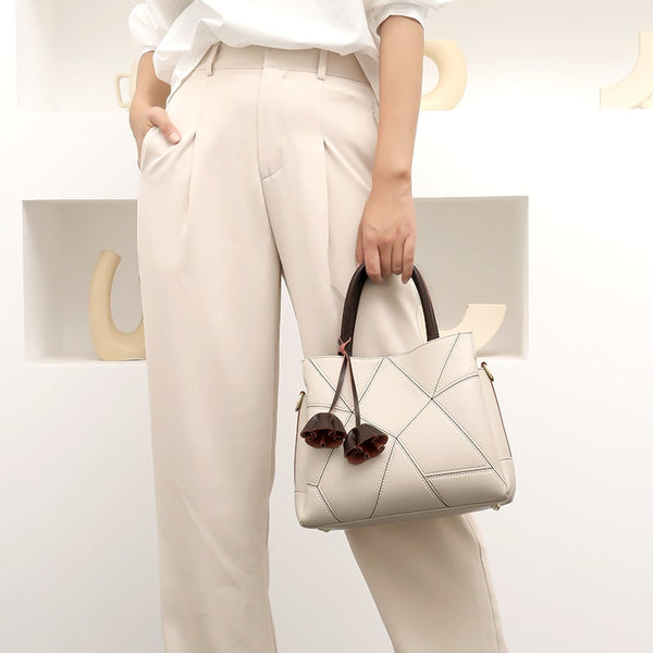 Elegant Pure Color Handbag