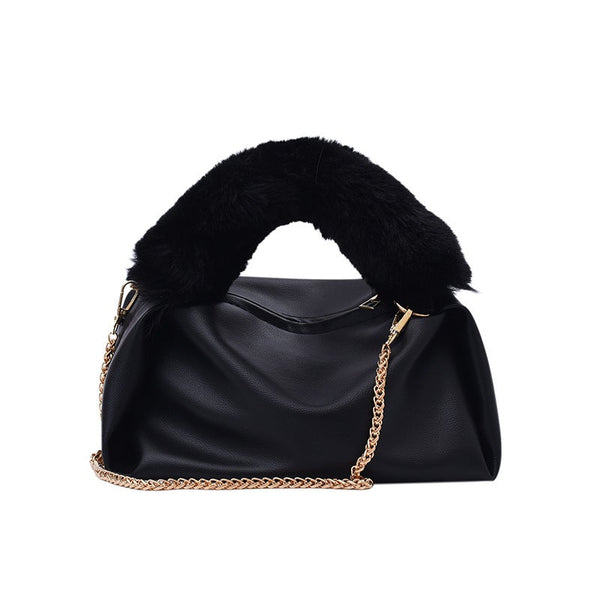 Chain Plush Handbag