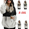 Rope Hooded Stitching Sweater