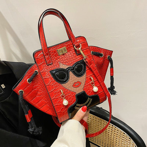 Fashion Lock Buckle Handbag