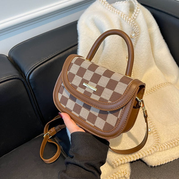 Checkered Print Handbags