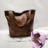 Rivet Contrast Stitching Tote Handbag