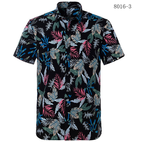Cotton Hawaiian Print Shirt