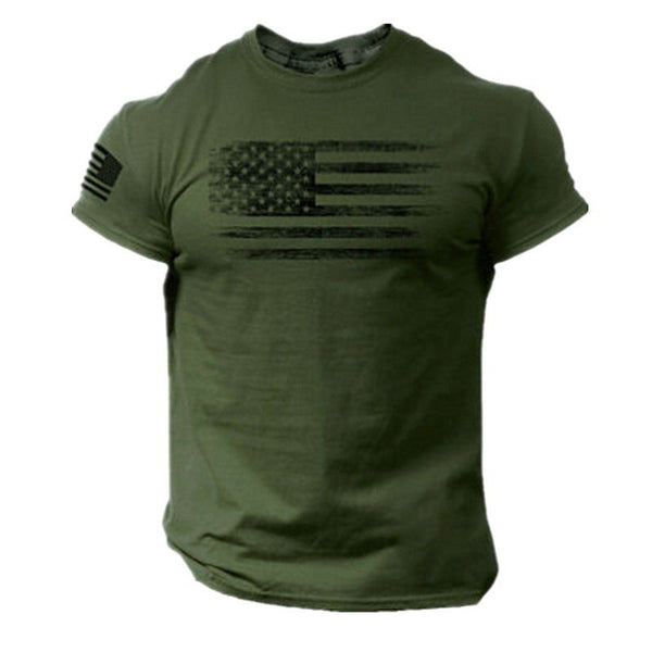 Patriotic 3D Printed Flag Shirt