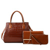 Crocodile Pattern High-Grade Leather Handbag