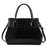 Crocodile Pattern Leather Handbag