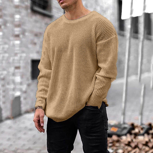 O Neck Knitted Pullover Sweater