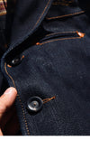 Unsanforised Raw Denim Jacket For Men