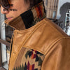 Genuine Cow Leather & Wool Cowhide Navajo Jacket