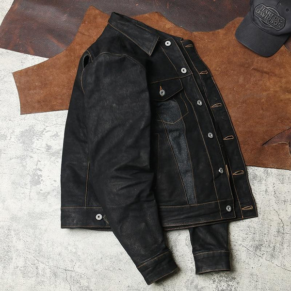 Genuine Goat Leather Stylish Jacket