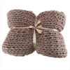 Thick Yarn Merino Wool Bulky Knitting Blanket USA