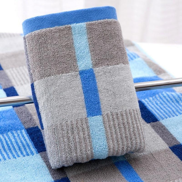 Checkered Soft Cotton Towel Bath USA